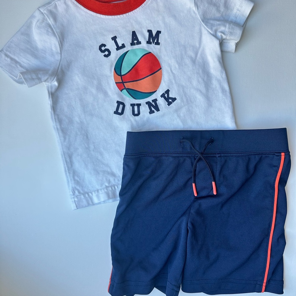Janie and Jack Basketball Outfit – 6–12M